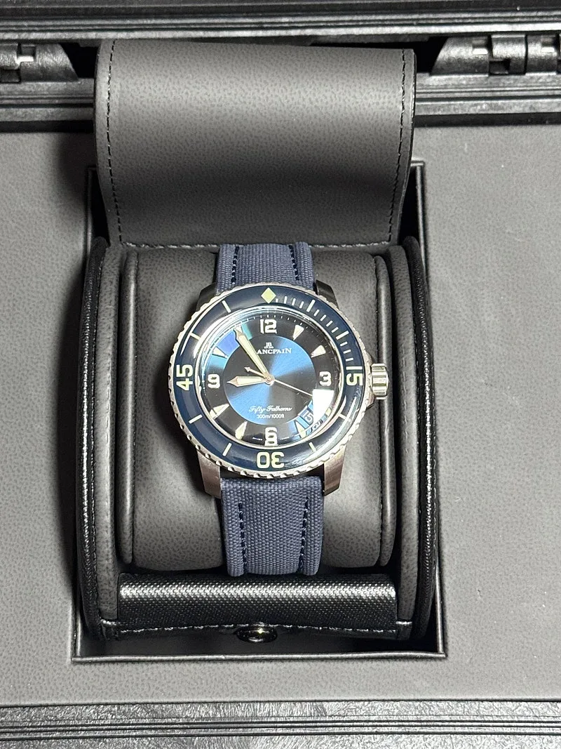 블랑팡 피프티패덤즈 45mm 티타늄 청판 2022 사진 3