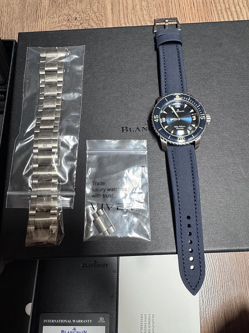 블랑팡 피프티패덤즈 45mm 티타늄 청판 2022 사진 5