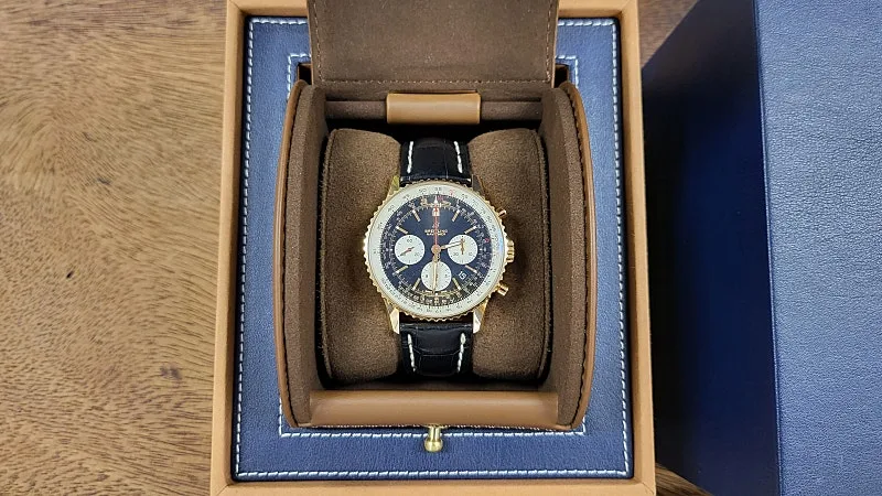 브라이틀링 네비타이머 43mm 금통 디버클 18K 로즈골드 2019 사진 1