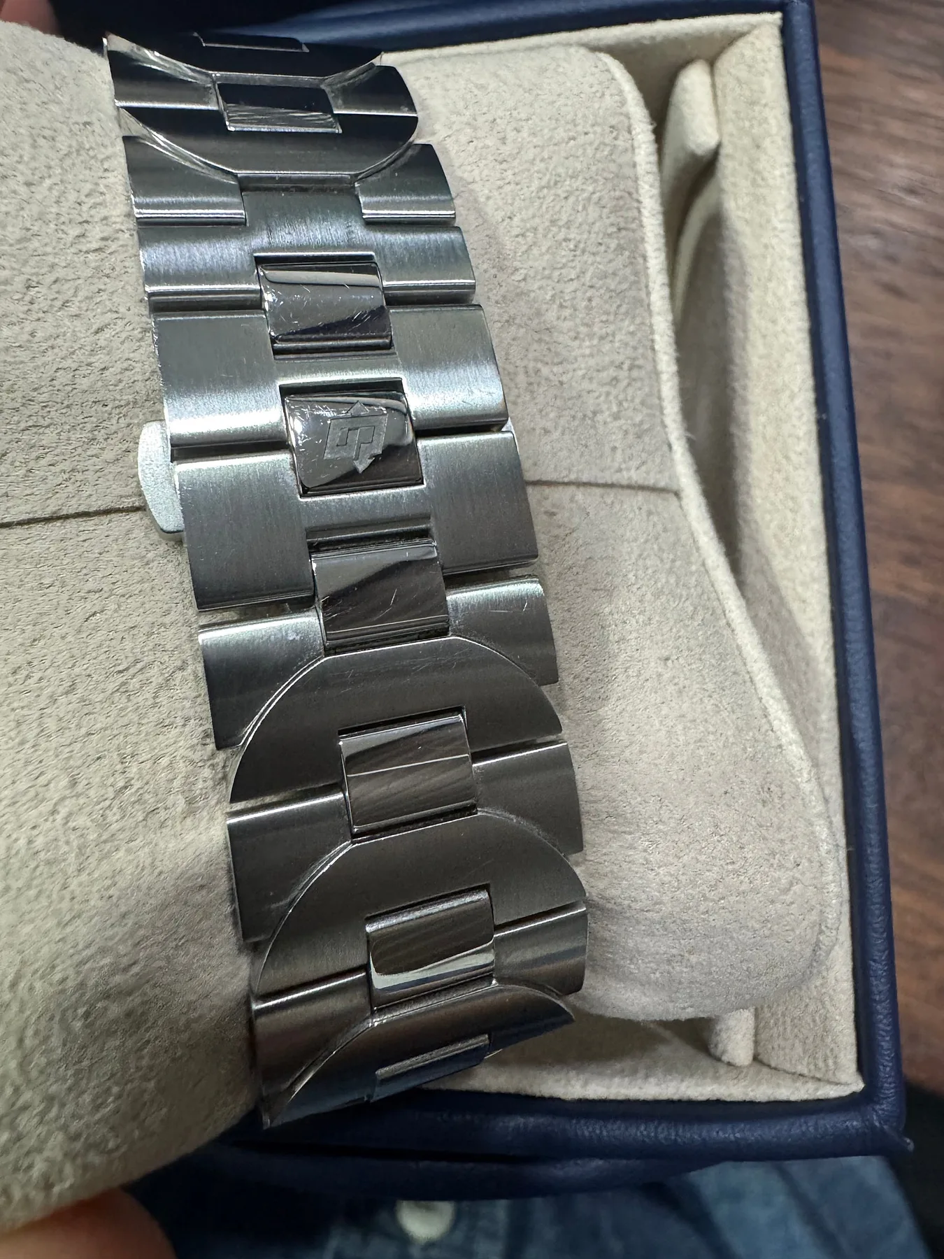 파네라이 루미노르 듀에 38mm 청판 브레이슬릿 2025 사진 4