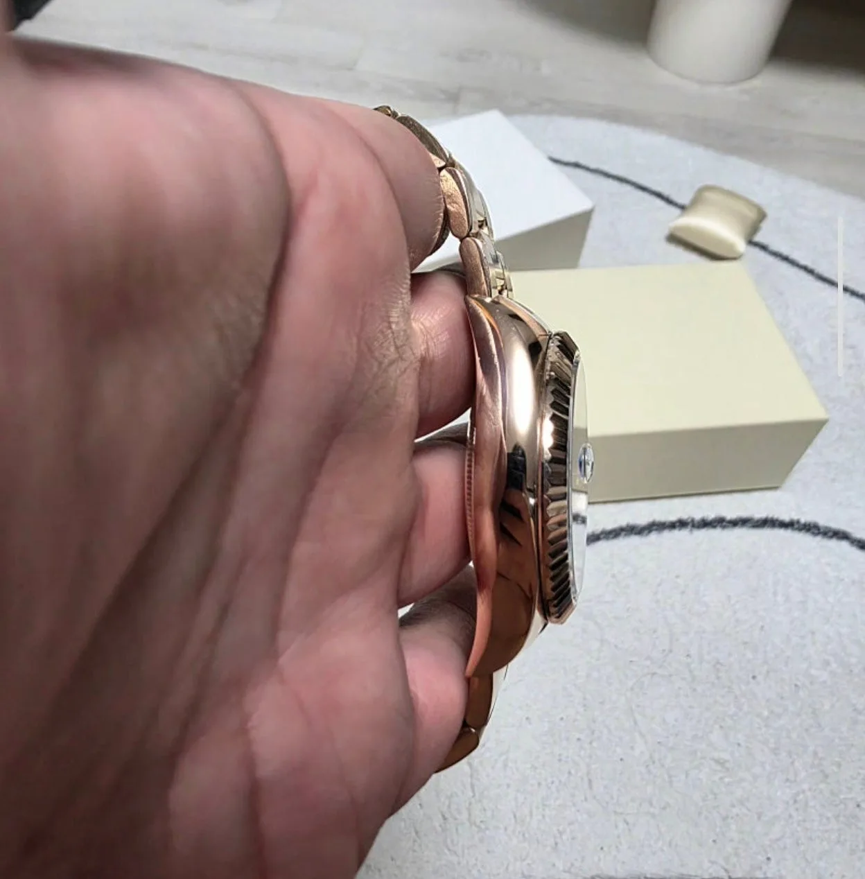 롤렉스 스카이드웰러 로즈골드 다크로듐 다이얼 42MM 2018 사진 7