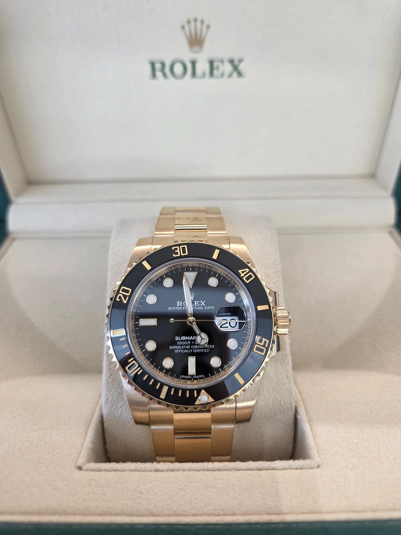 롤렉스 서브마리너 흑금 M116618LN-0001 2017 사진 1