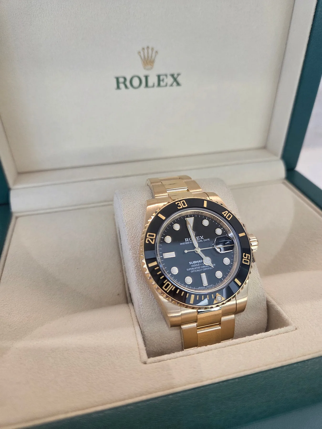 롤렉스 서브마리너 흑금 M116618LN-0001 2017 사진 3