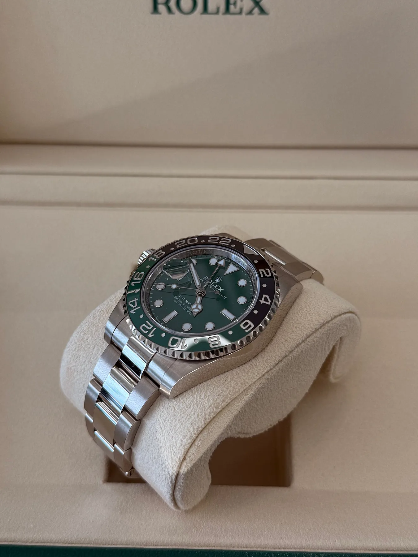 롤렉스 GMT MASTER 2 스프라이트 화골 그린세라믹 오이스터 2025 사진 5