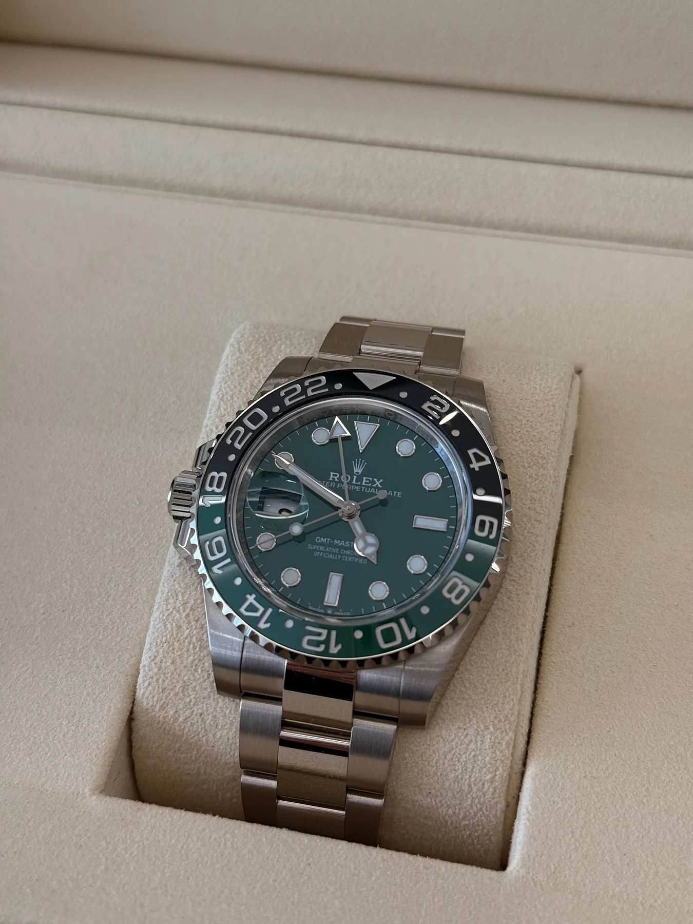 롤렉스 GMT MASTER 2 스프라이트 화골 그린세라믹 오이스터 2025 사진 8