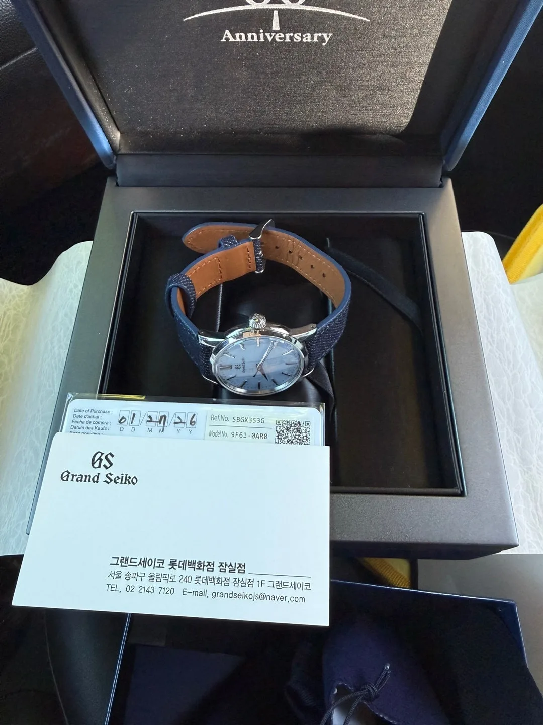 그랜드세이코 SBGX353 푸른눈송이 2026 사진 4