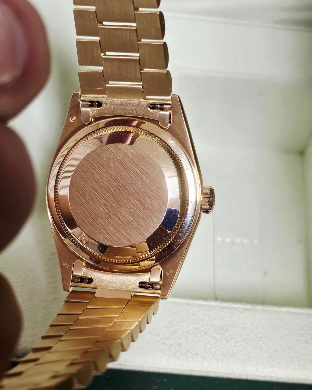 롤렉스 데이데이트 바크피니시 36mm 옐로우골드 1991 사진 7