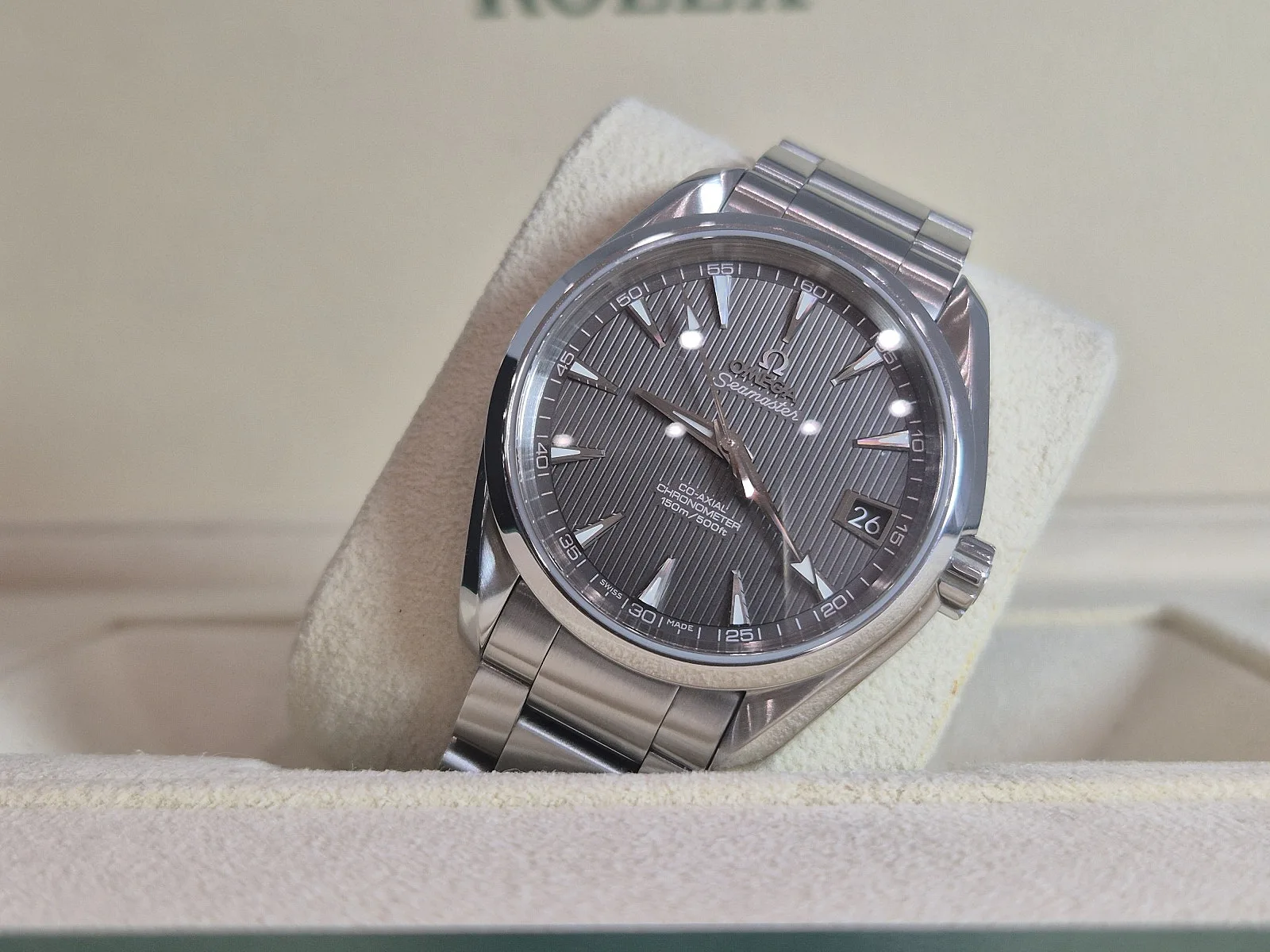 오메가 씨마스터 아쿠아테라 그레이 39MM 2012 사진 2
