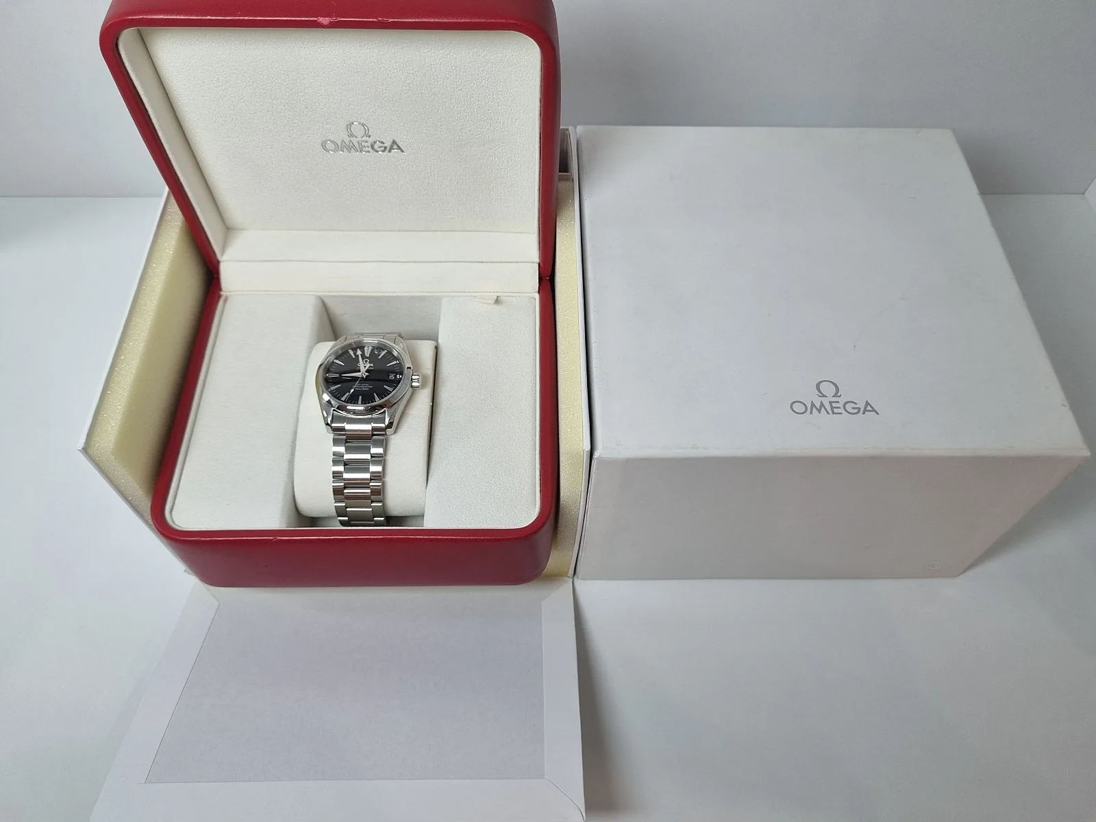 오메가 씨마스터 아쿠아테라 36MM 검판 오토매틱 2005 사진 5