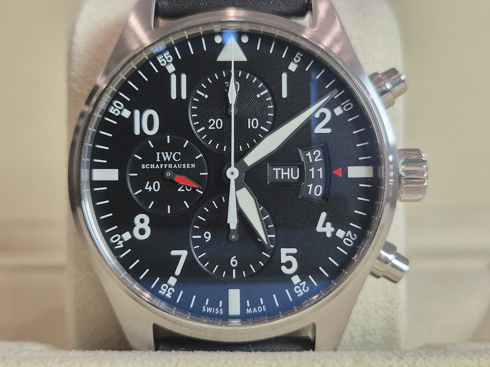 IWC 파일럿 크로노그래프 검판 43mm 2013 사진 1