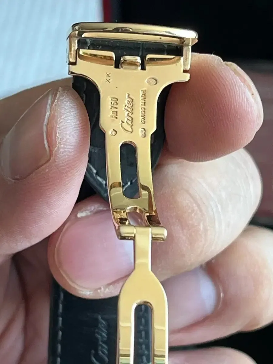까르띠에 산토스 라지 18K 금통 2019 사진 4