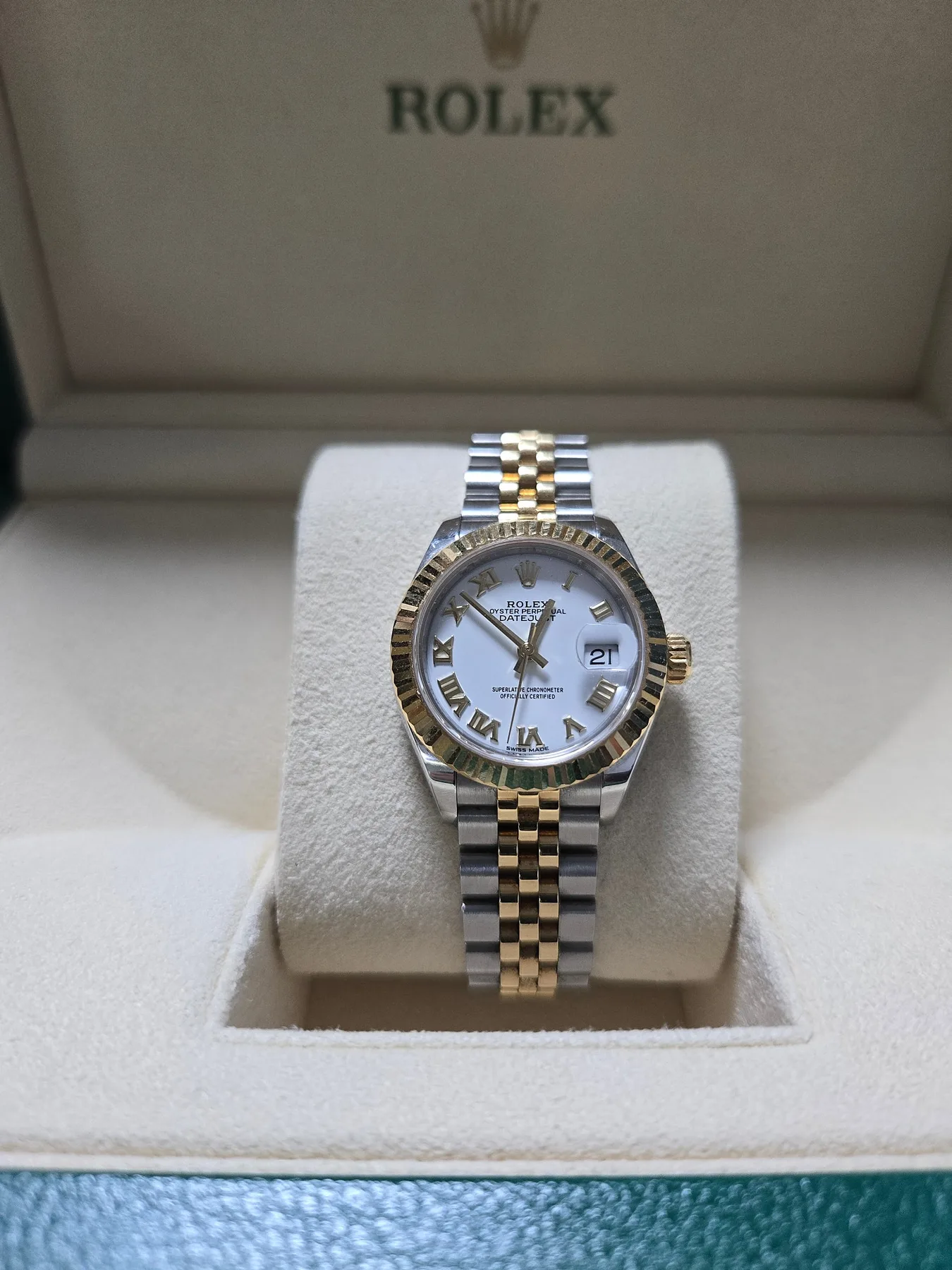 롤렉스 데이저스트28 옐골콤비 흰판 로만 쥬빌레 2020 사진 1