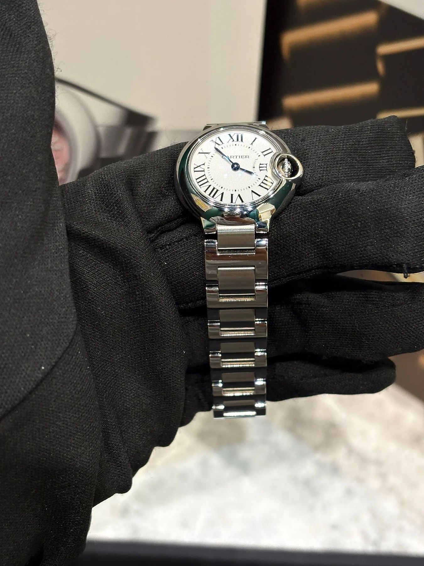 까르띠에 발롱블루 스틸 28mm W69010Z4 2022 사진 4