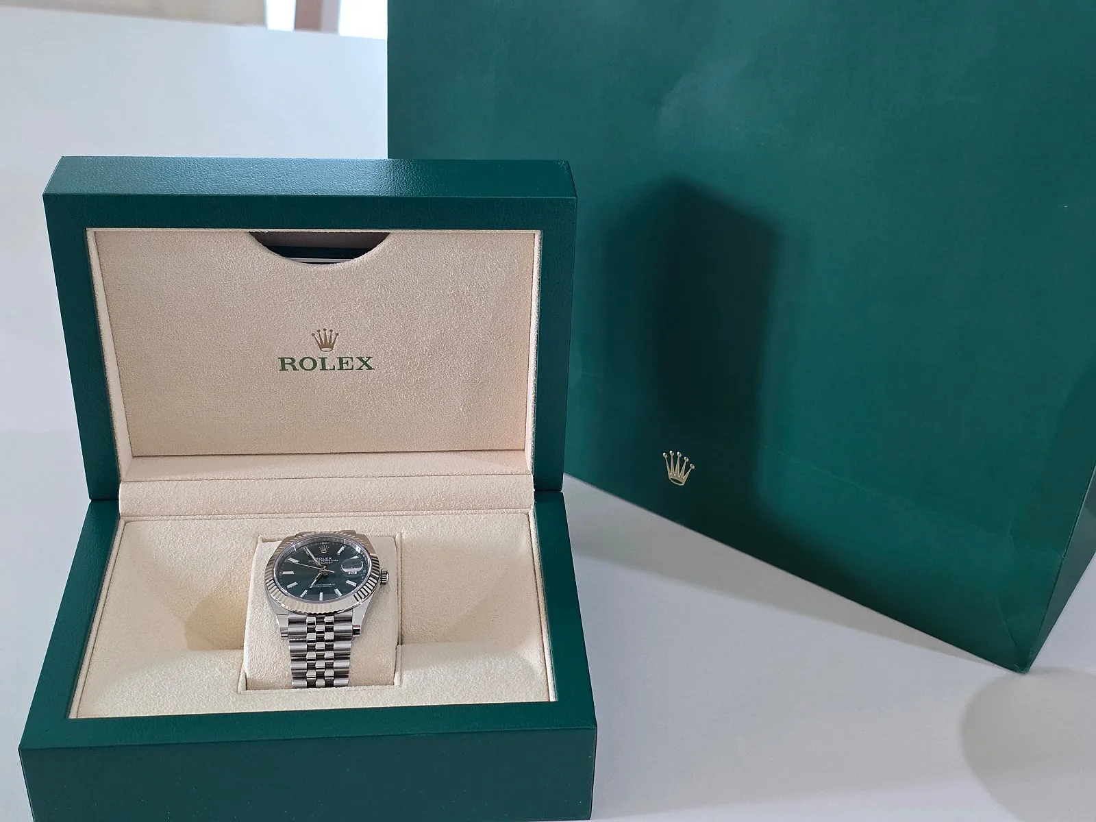 롤렉스 데이져스트 41mm 민트그린 126334 2024 사진 4