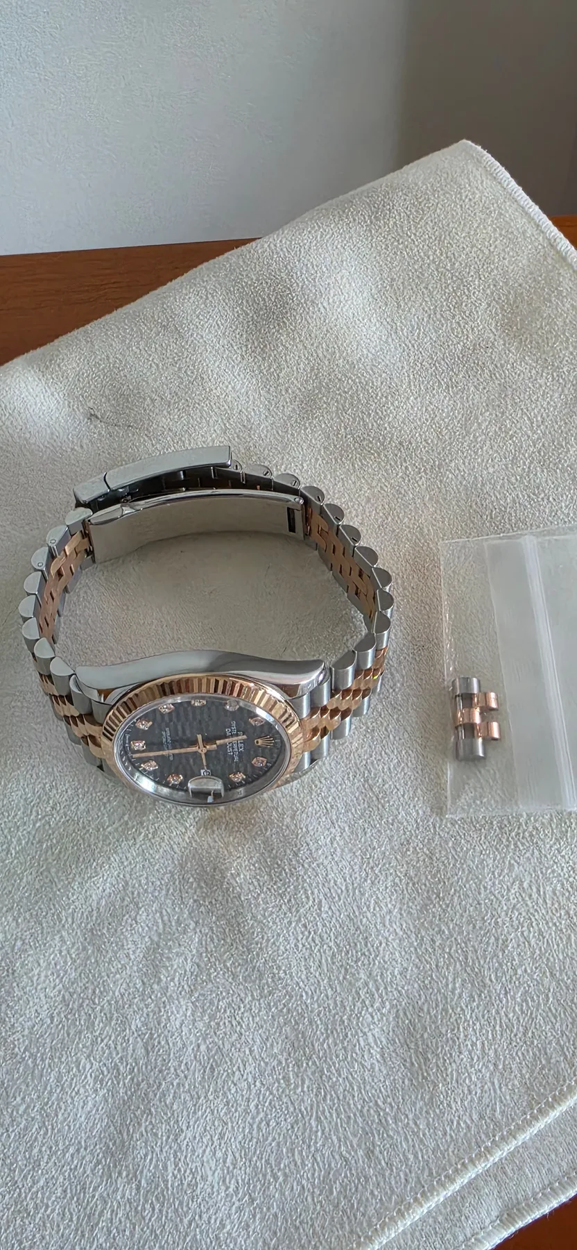 롤렉스 Datejust 36mm Slate Motif Diamond dial Fluted Bezel Jubilee bracelet 126231 2024 사진 8