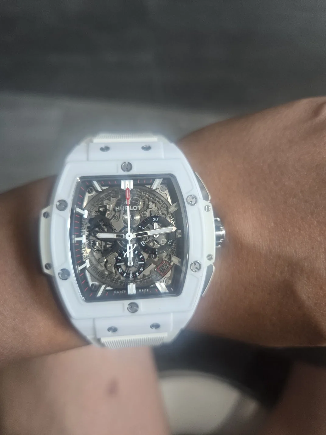 위블로 스피릿 오브 빅뱅 화이트 세라믹 42mm 2021 사진 4