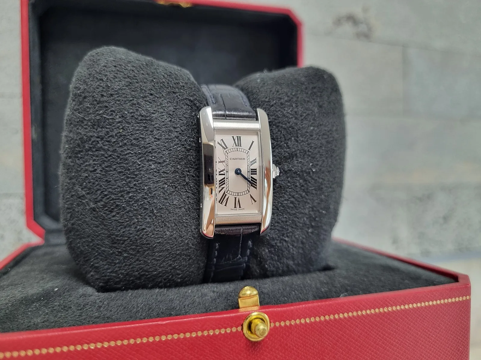 까르띠에 탱크 아메리칸 스몰 쿼츠 WSTA0043 2022 사진 2