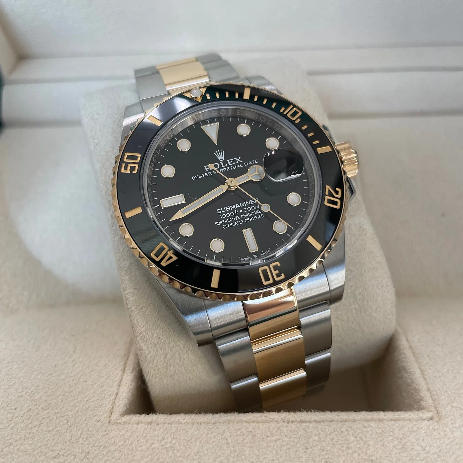 롤렉스 서브마리너 흑콤 41mm 검판 콤비 옐로우골드 신형 2022 사진 7