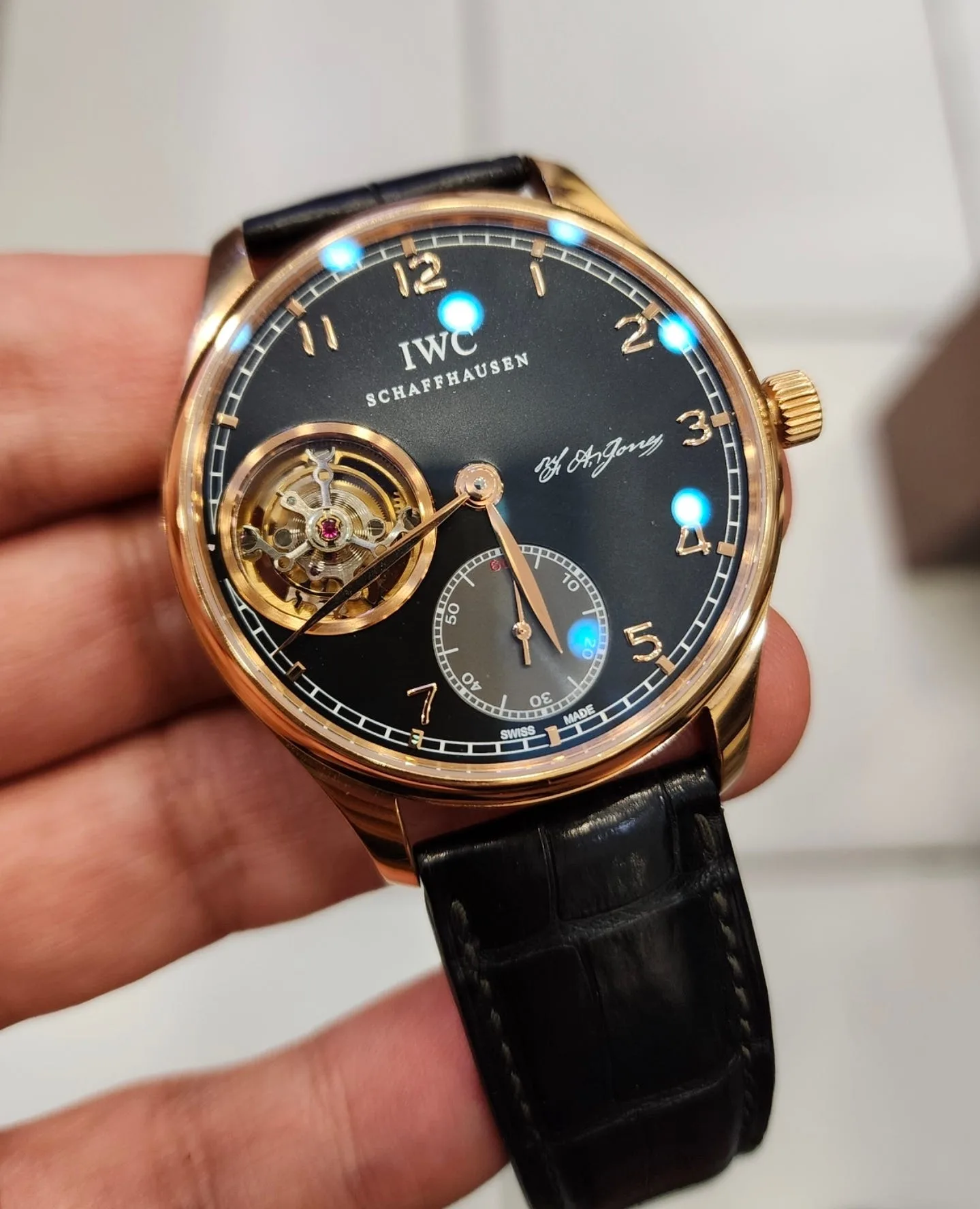 IWC 포르투기즈 로즈골드 금통 뚜르비옹 2017 사진 4
