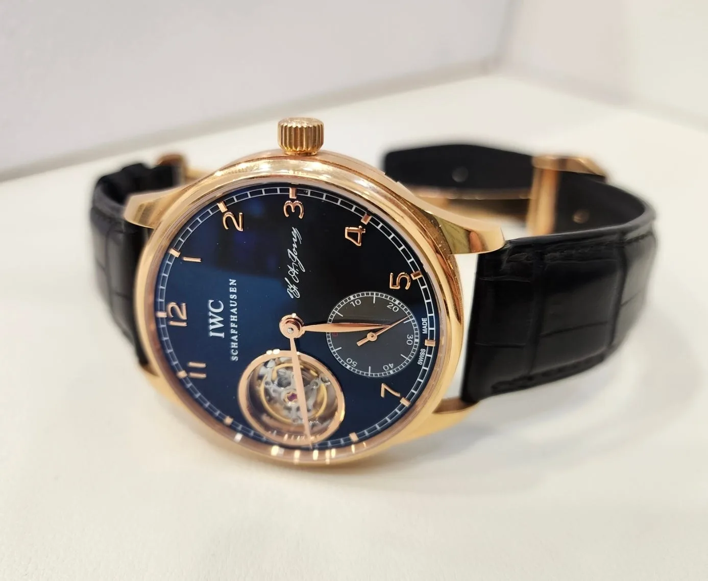 IWC 포르투기즈 로즈골드 금통 뚜르비옹 2017 사진 8
