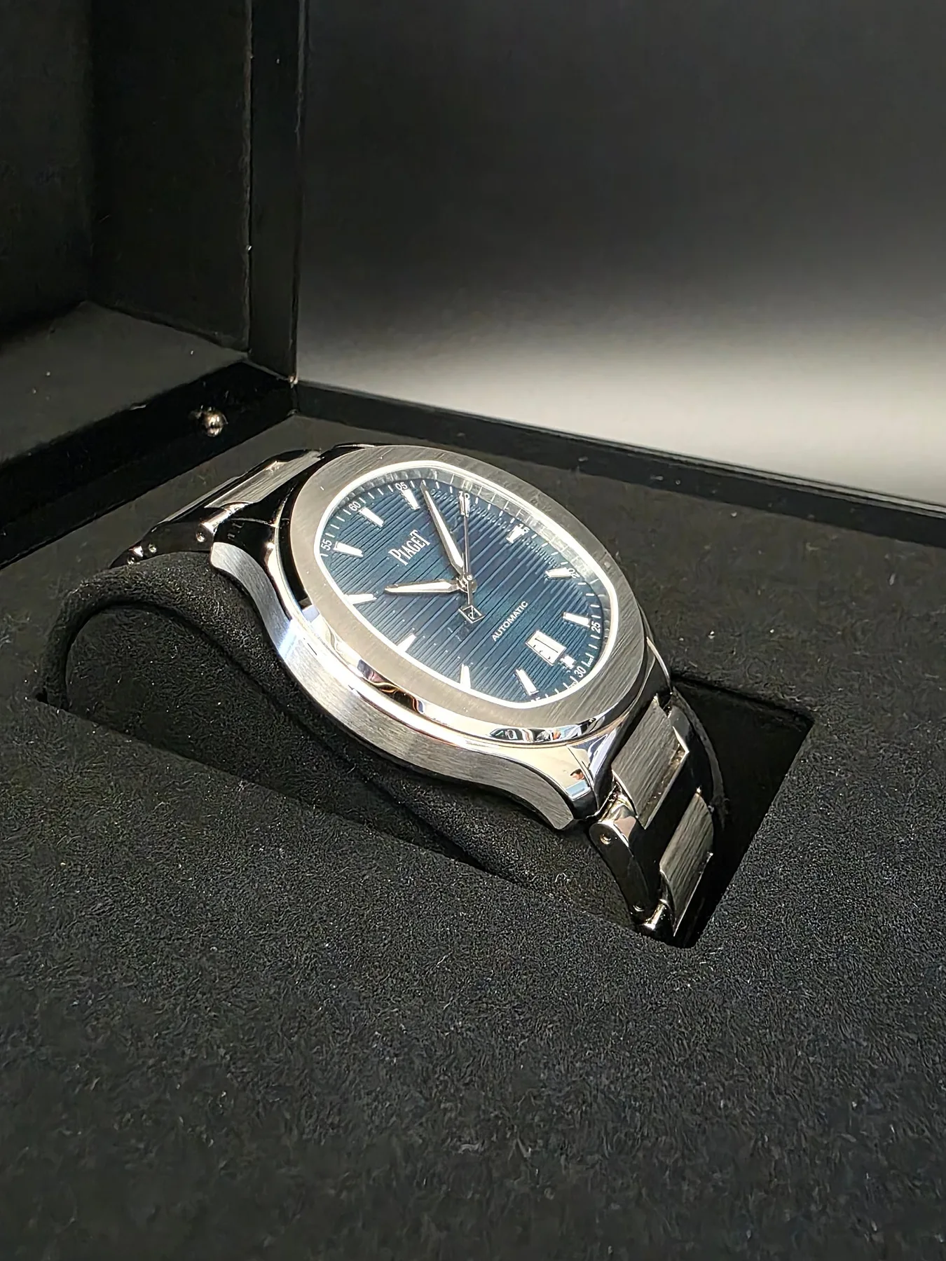 피아제 폴로 데이트 뉴필드 42mm 그린 다이얼 스틸 G0A49022 2026 사진 4