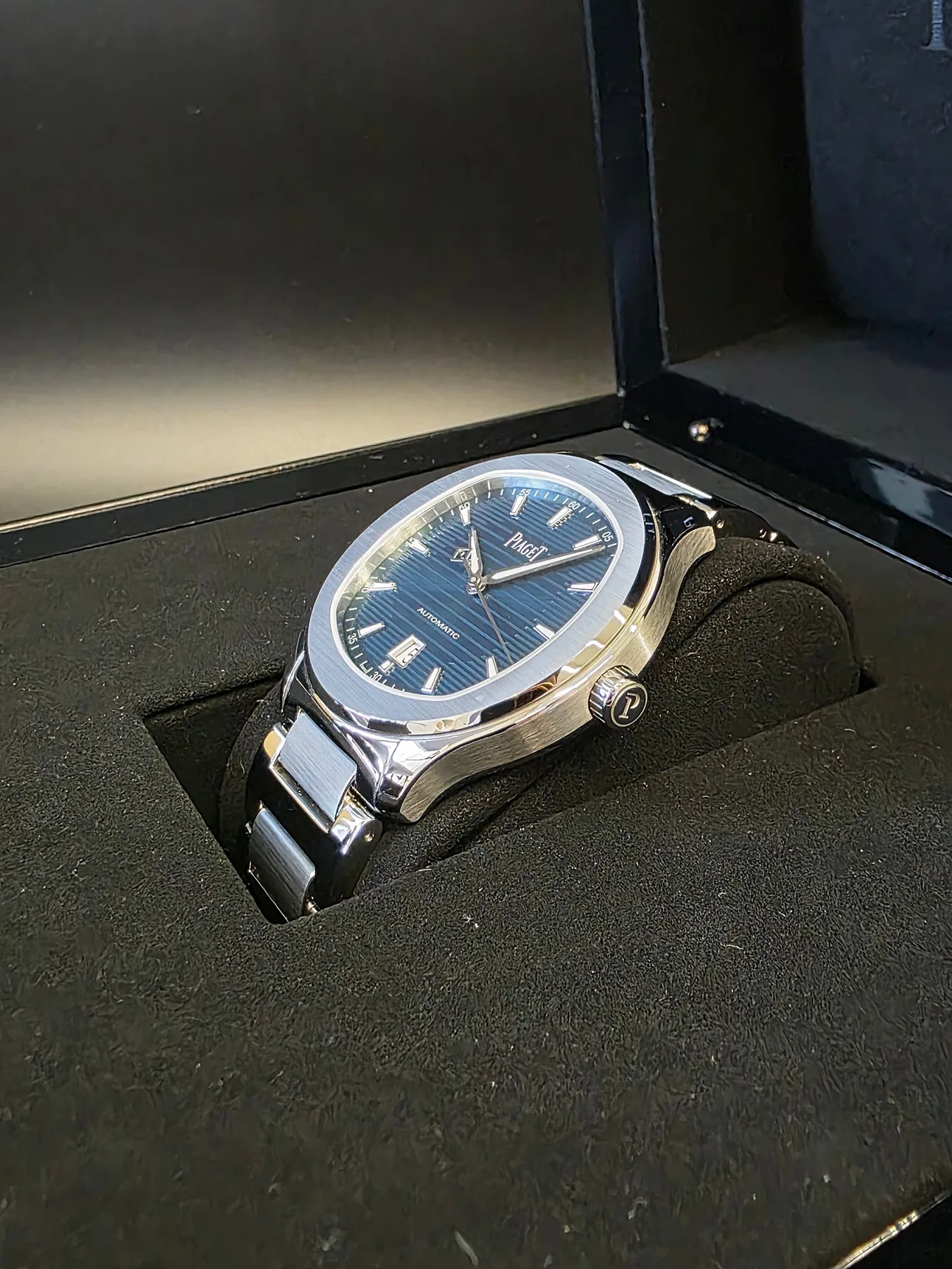 피아제 폴로 데이트 뉴필드 42mm 그린 다이얼 스틸 G0A49022 2026 사진 7