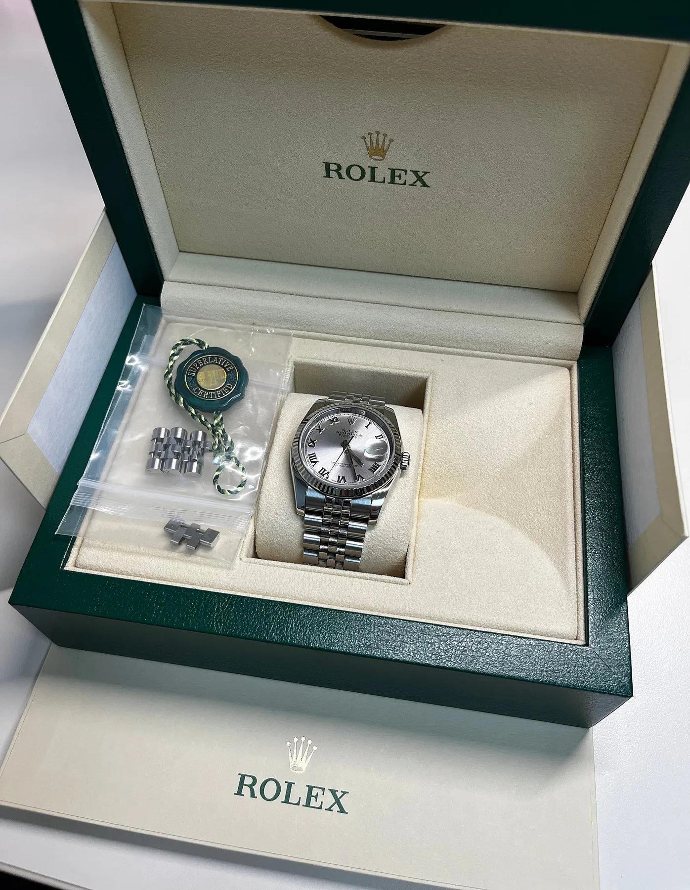 롤렉스 Datejust 116234 36 mm 로듐 로만 2019 사진 1