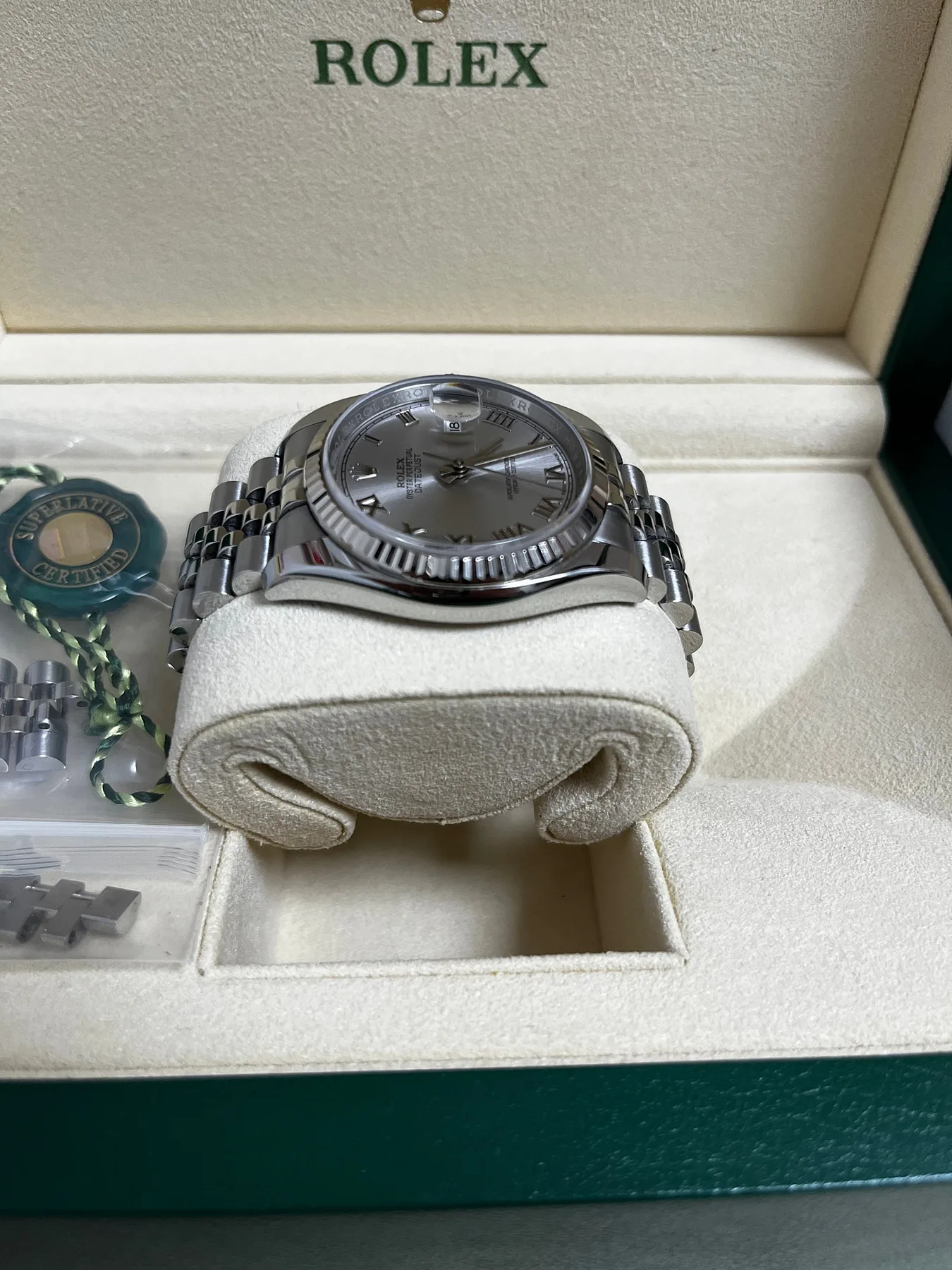 롤렉스 Datejust 116234 36 mm 로듐 로만 2019 사진 4