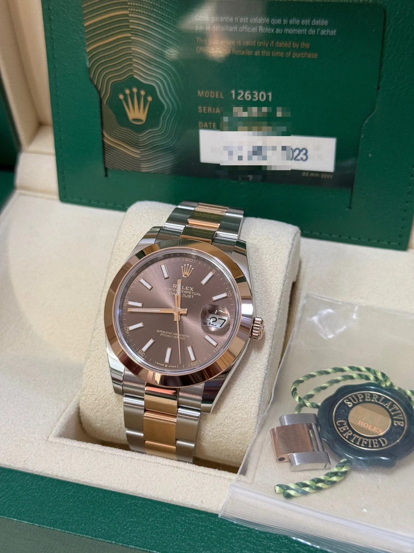 롤렉스 데이저스트 41mm 로즈골드 초코판 2023 사진 4