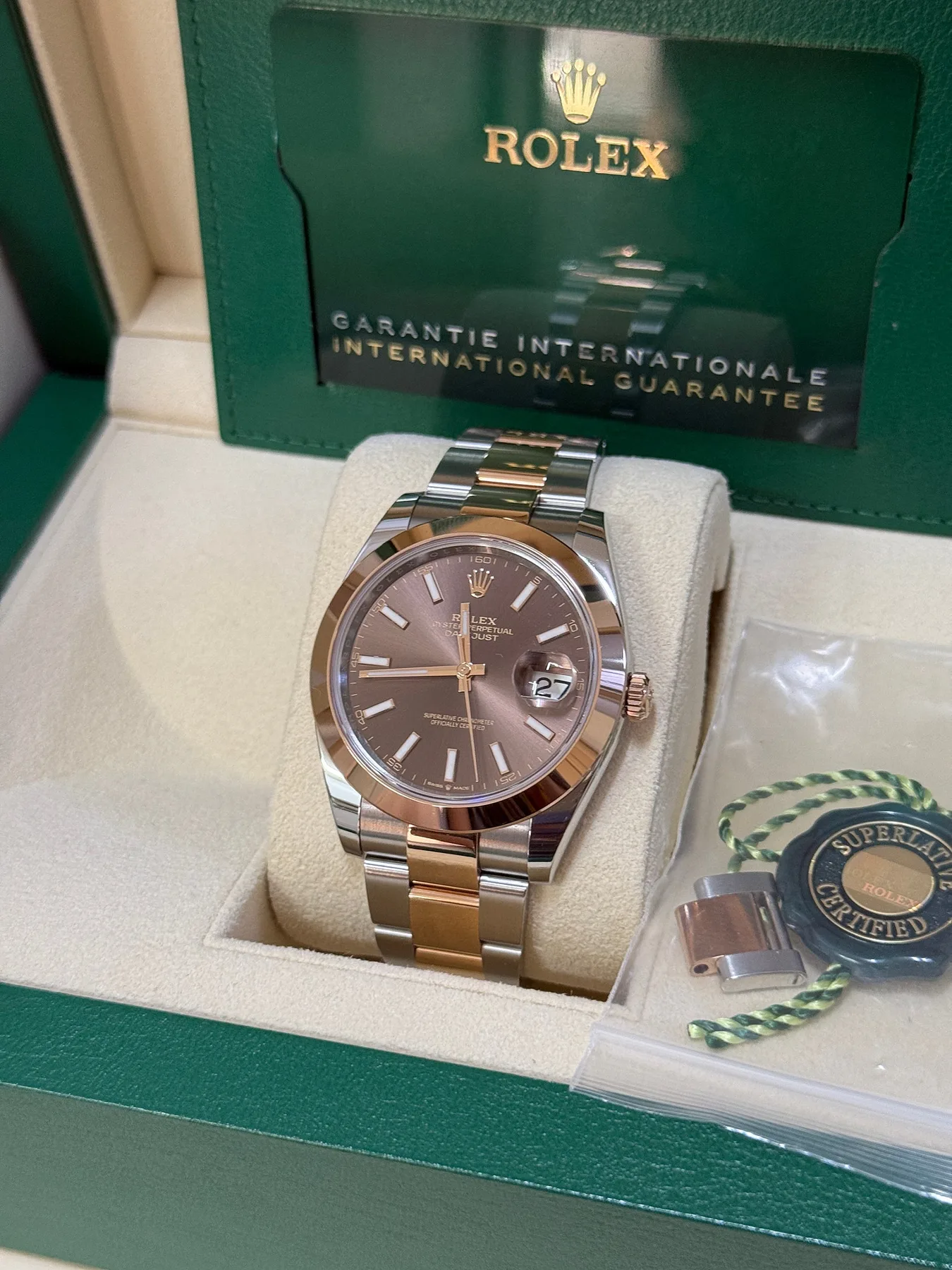 롤렉스 데이저스트 41mm 로즈골드 초코판 2023 사진 6