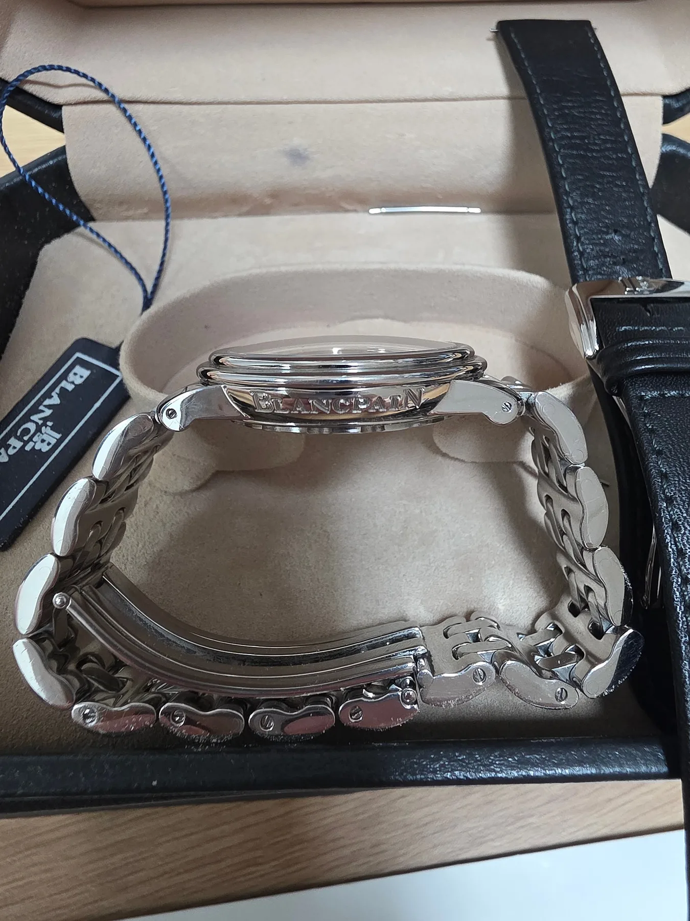 블랑팡 레망 울트라슬림 36mm 검판 스몰데이트 1999 사진 5