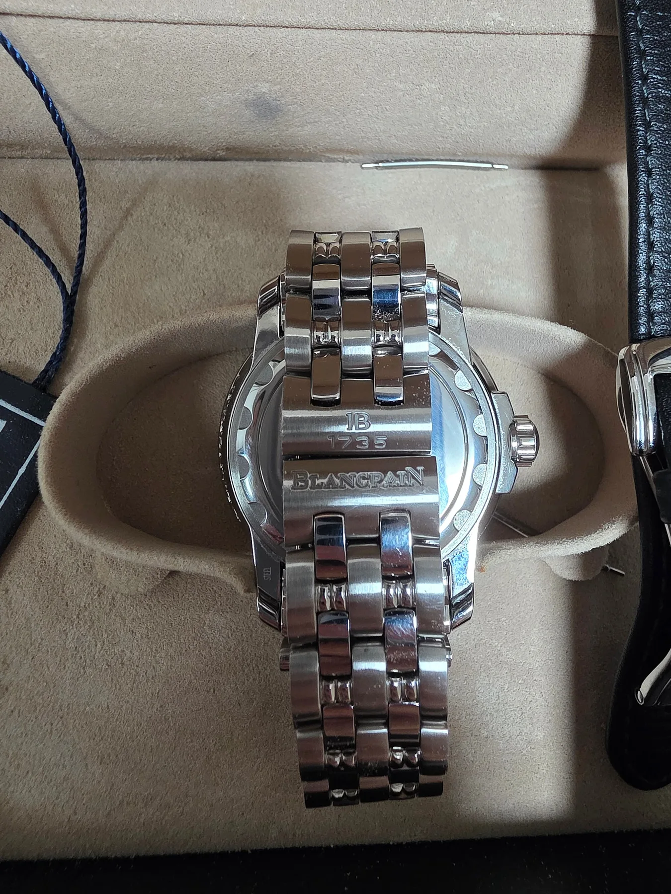 블랑팡 레망 울트라슬림 36mm 검판 스몰데이트 1999 사진 6