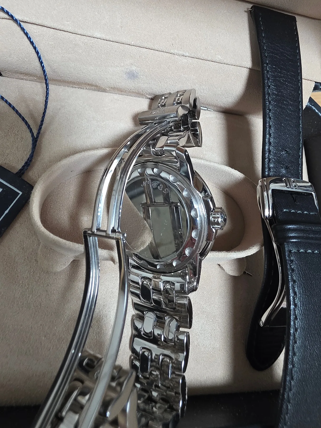 블랑팡 레망 울트라슬림 36mm 검판 스몰데이트 1999 사진 7