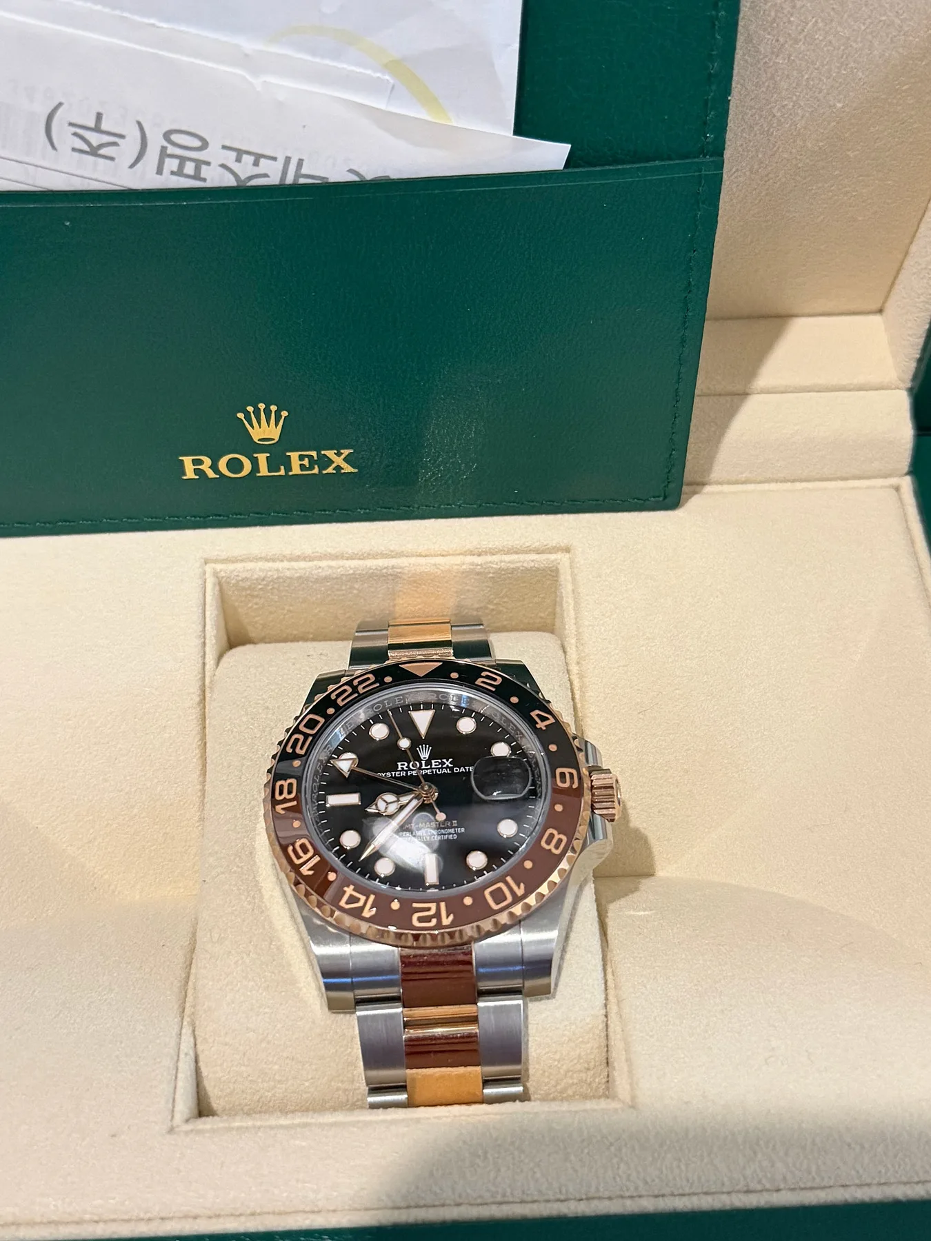 롤렉스 GMT 마스터2 루트비어 콤비 2023 사진 3
