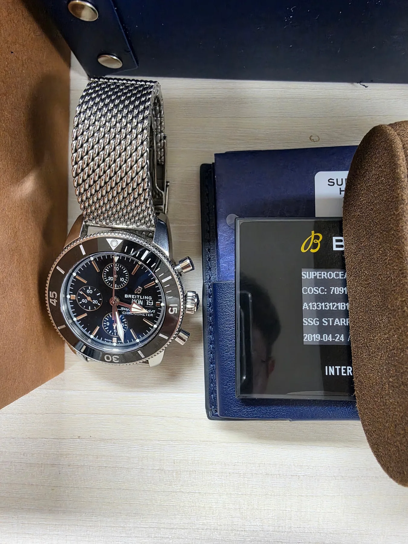 브라이틀링 슈퍼오션 헤리티지 44mm 크로노 2019 사진 2