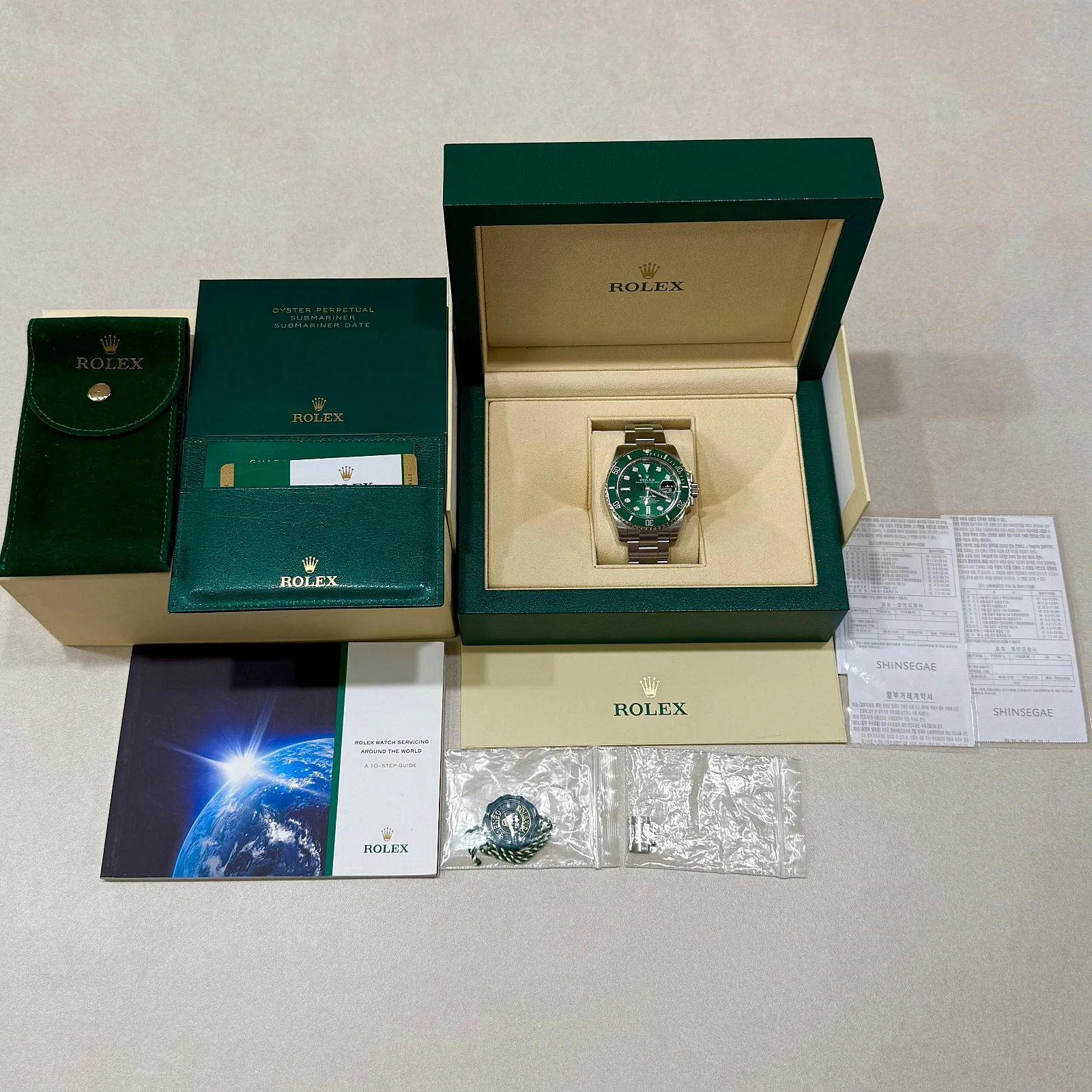 롤렉스 서브마리너 스틸 헐크 116610LV 2019 사진 2