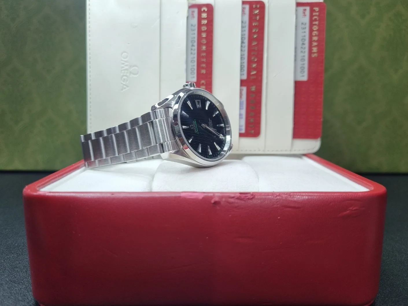 오메가 씨마스터 아쿠아테라 41mm 검판 오토매틱 2013 사진 3
