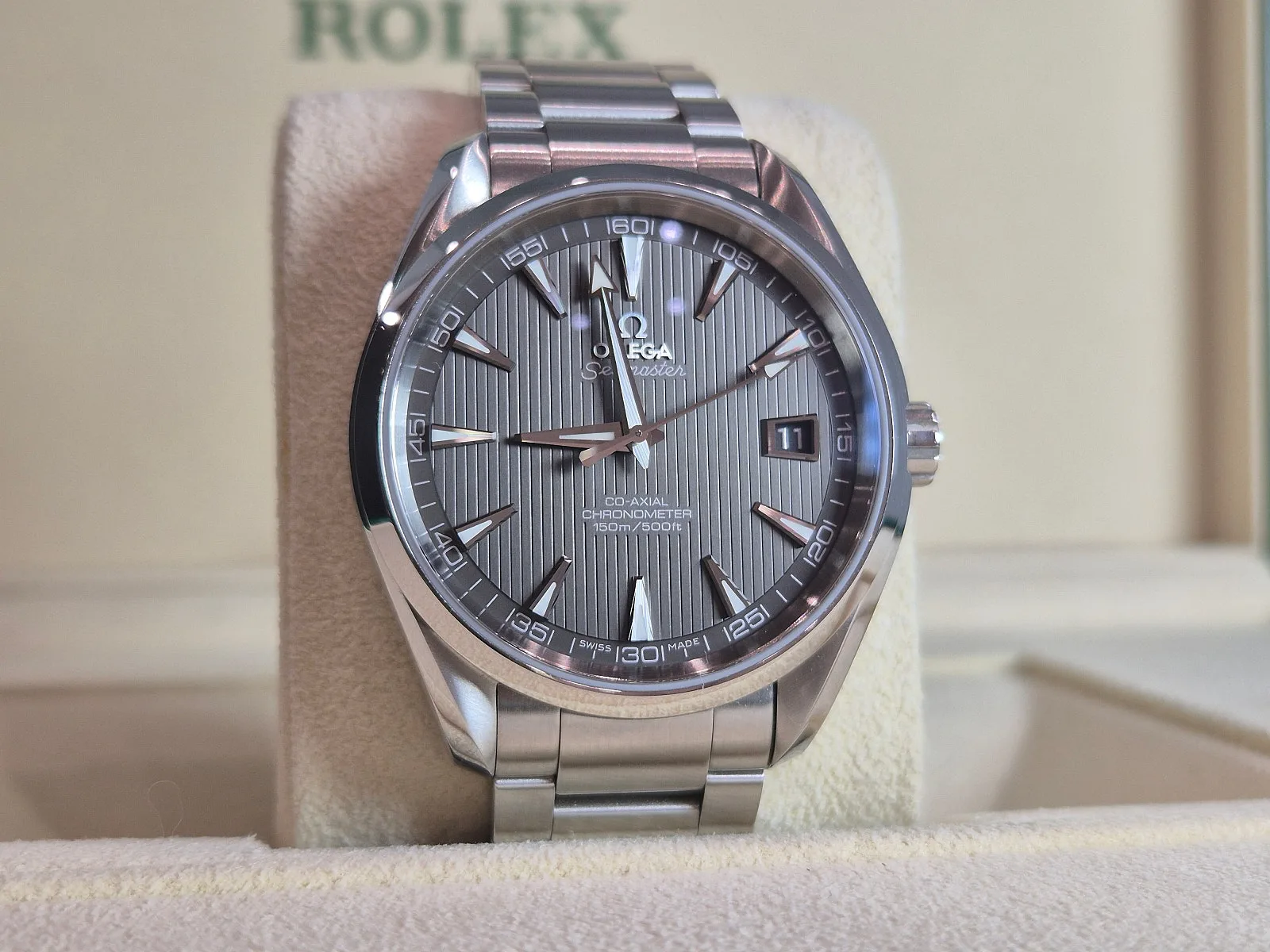 오메가 아쿠아테라 41mm 그레이 오토매틱 2012 사진 2