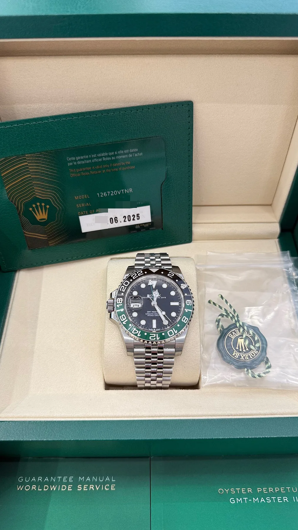 롤렉스 GMT 마스터 스프라이트 126710VTNR 2025년식 2025 사진 1