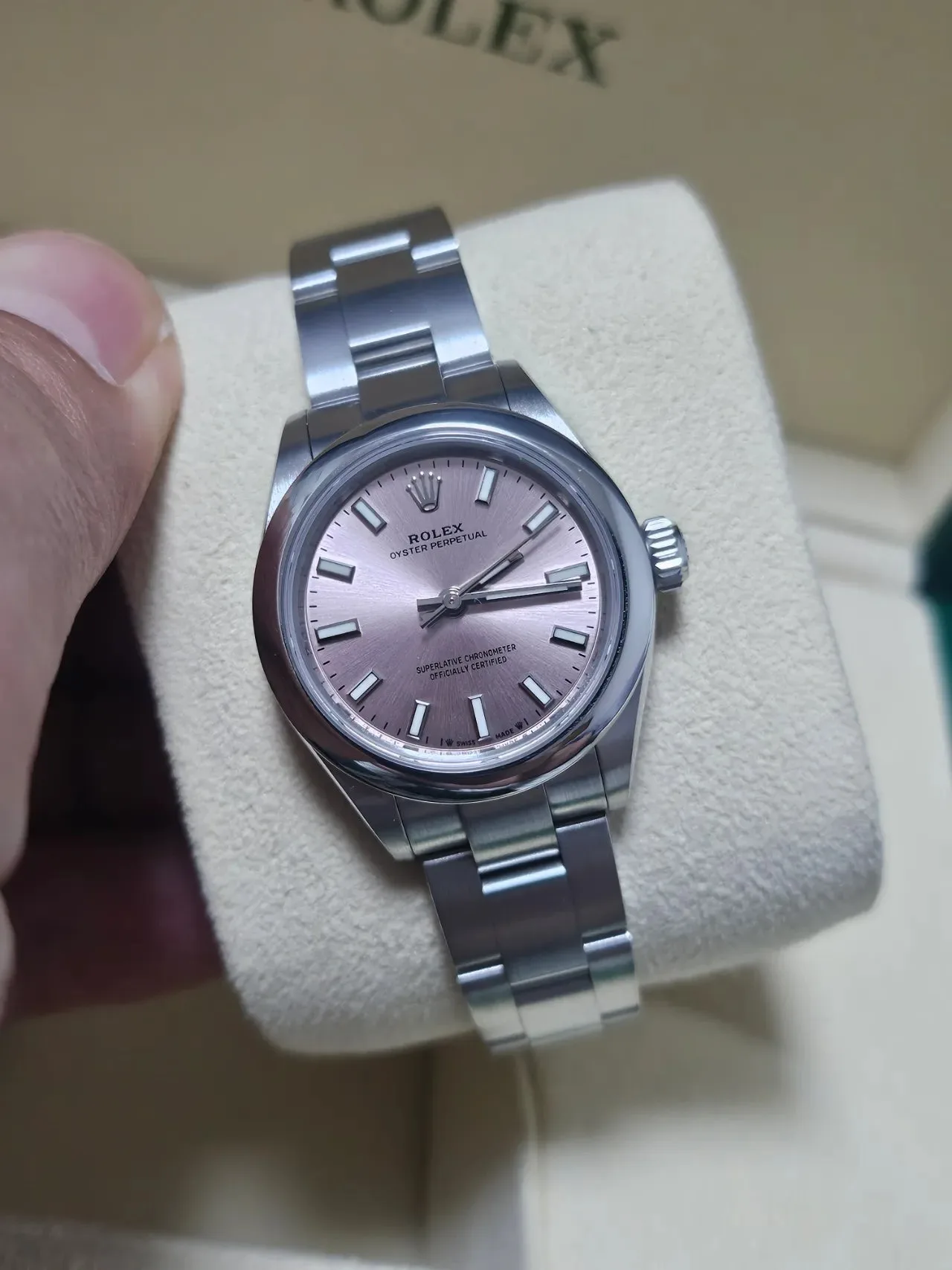 롤렉스 276200 오이스터 퍼페츄얼 28mm 핑크다이얼 2022 사진 4