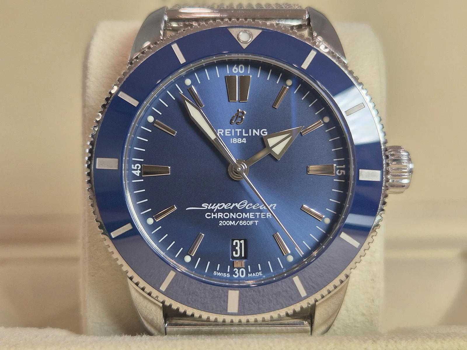 브라이틀링 슈퍼오션 헤리티지2 청판 44mm 2021 사진 2