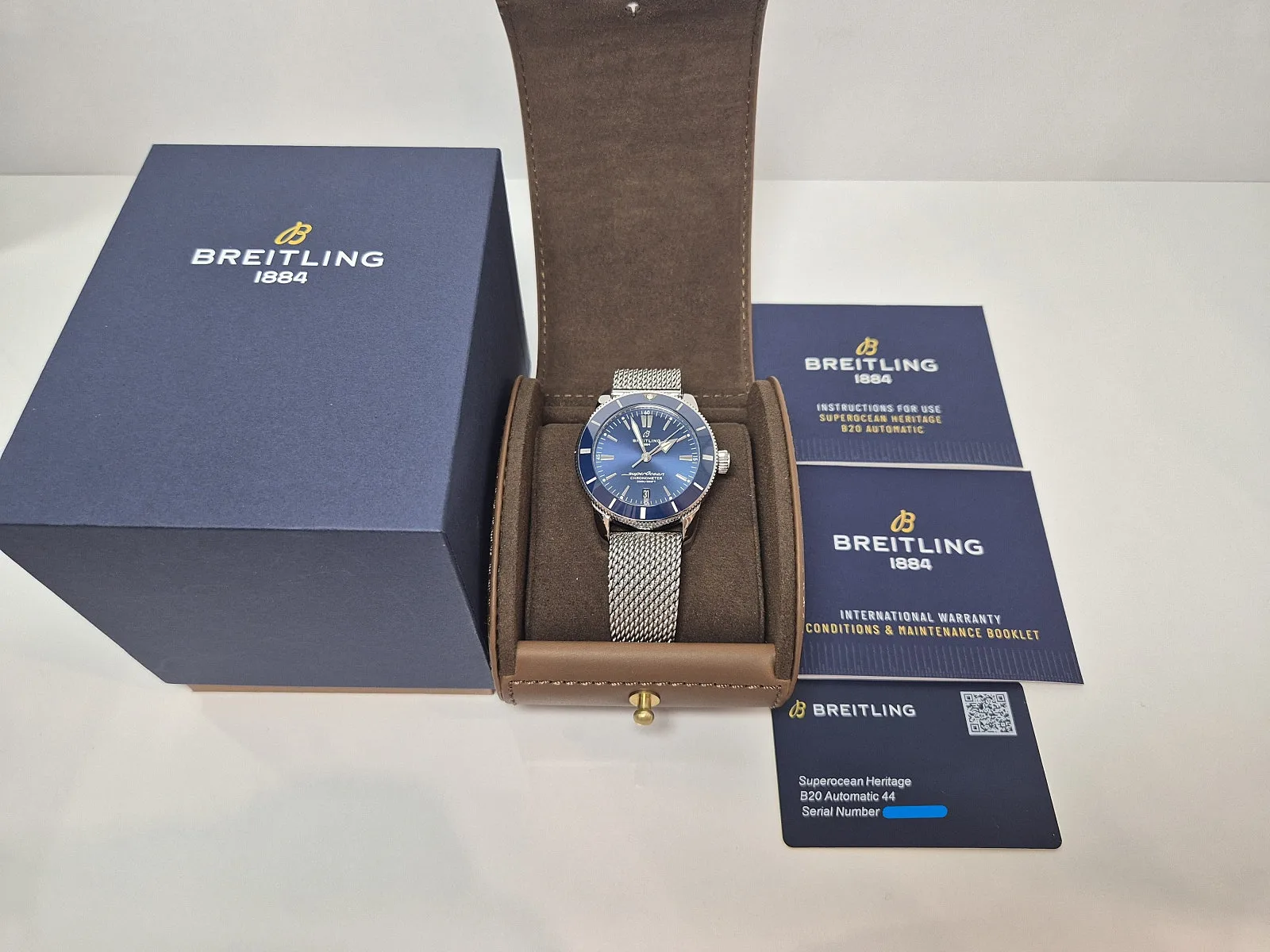 브라이틀링 슈퍼오션 헤리티지2 청판 44mm 2021 사진 5