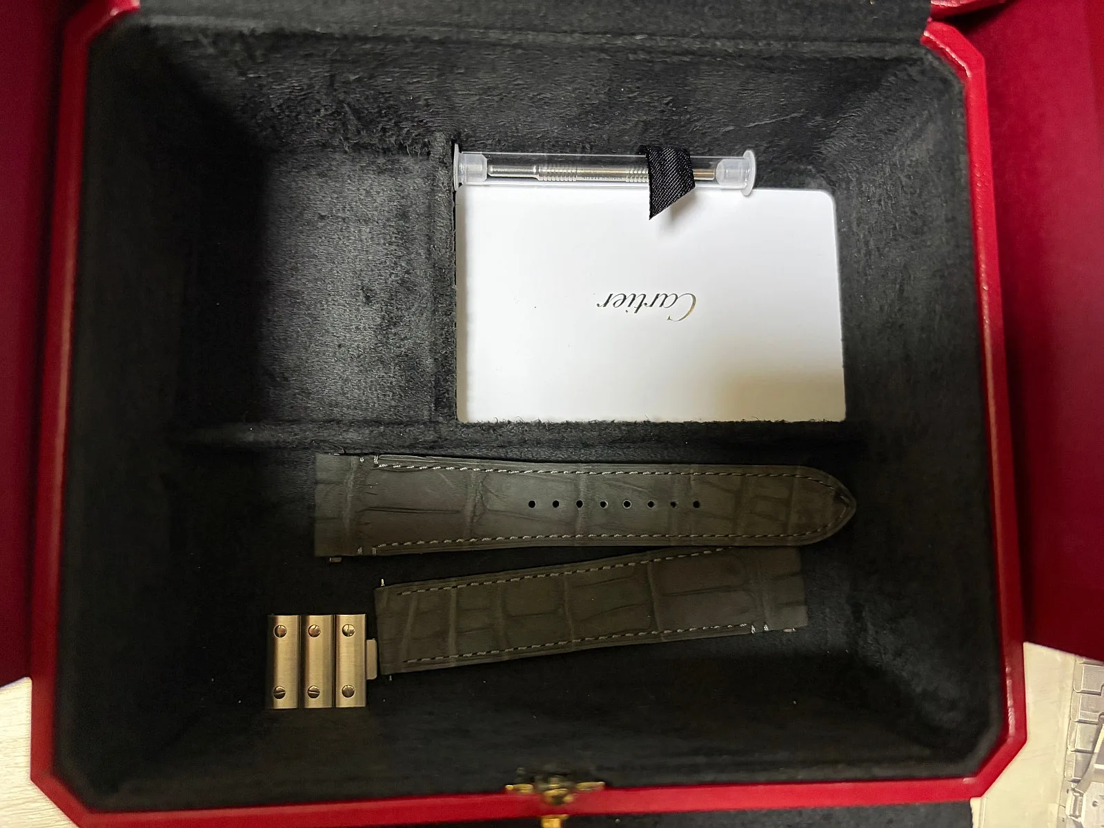 까르띠에 산토스 블랙 라지 WSSA0096 2026 사진 6