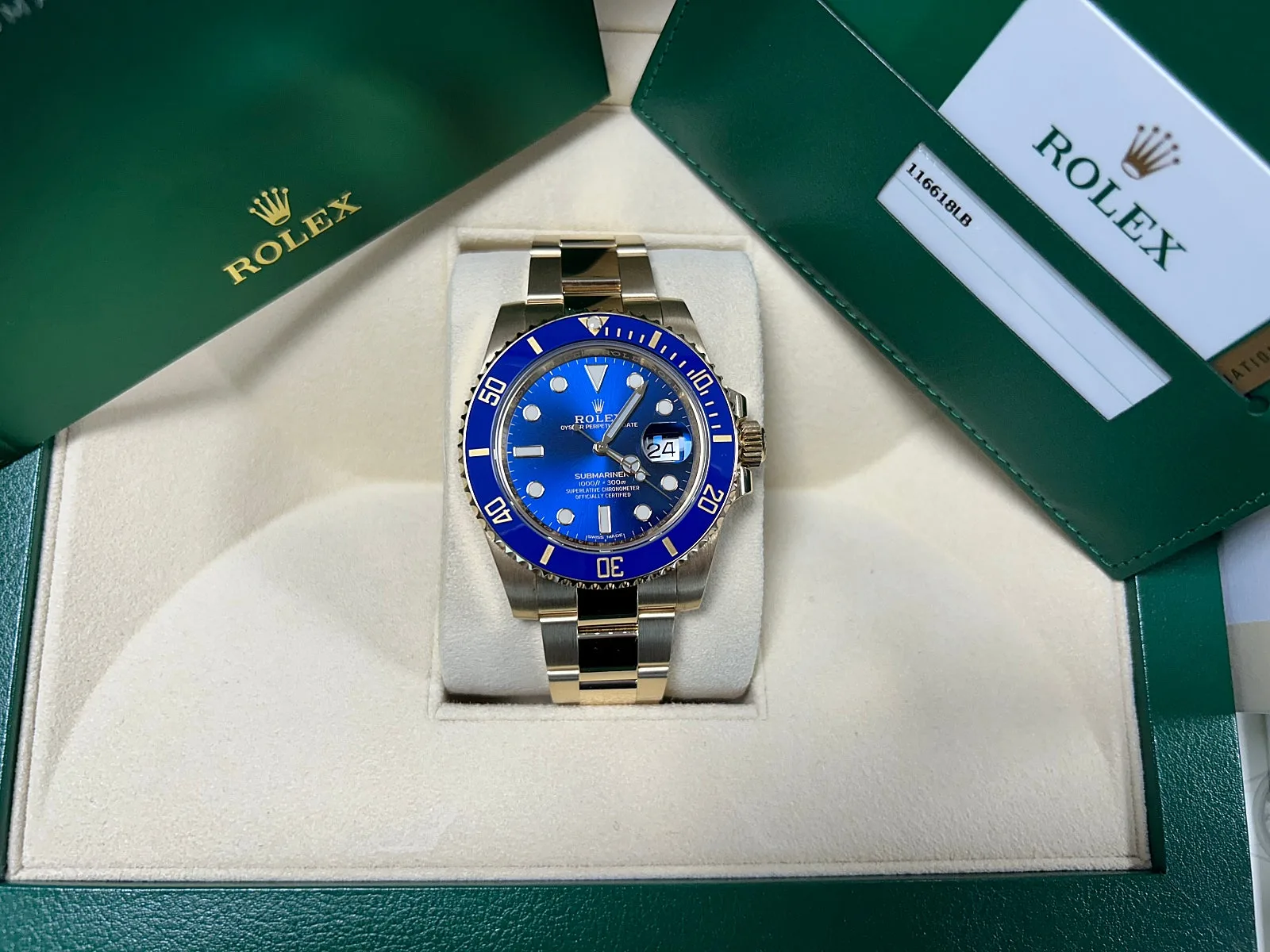 롤렉스 116618LB 서브마리너 청금 40mm 2017 사진 2