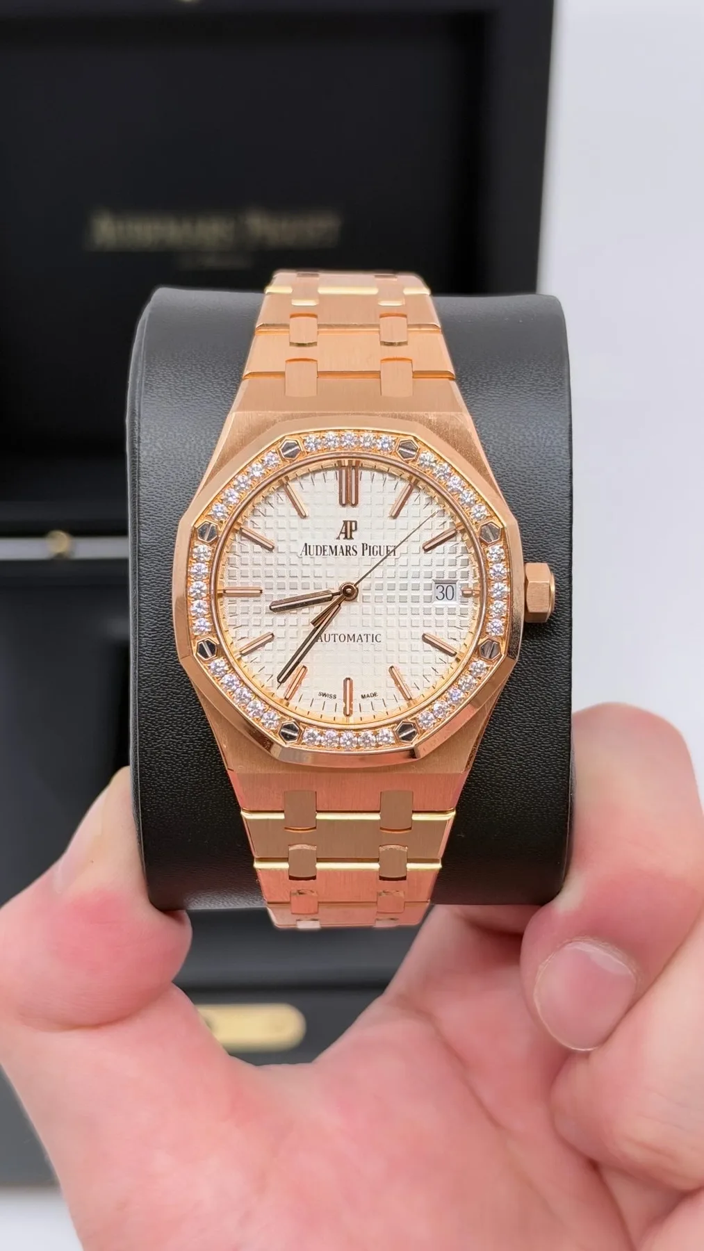 오데마피게 로얄오크 로즈골드 베젤다이아 154510OR 2020 사진 5