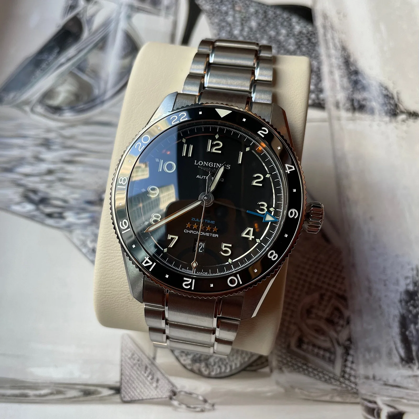 론진 스피릿 줄루타임 42mm L38124536 2025 사진 2
