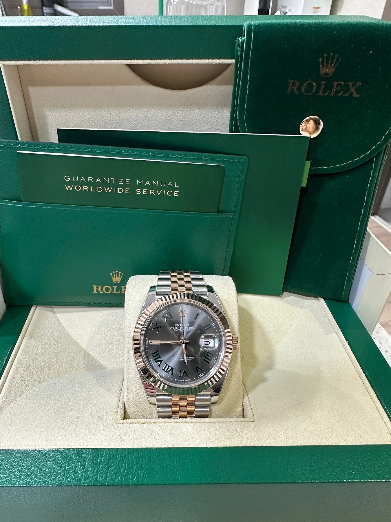 롤렉스 데이저스트 41mm 윔블던 로즈골드 콤비 2019 사진 2