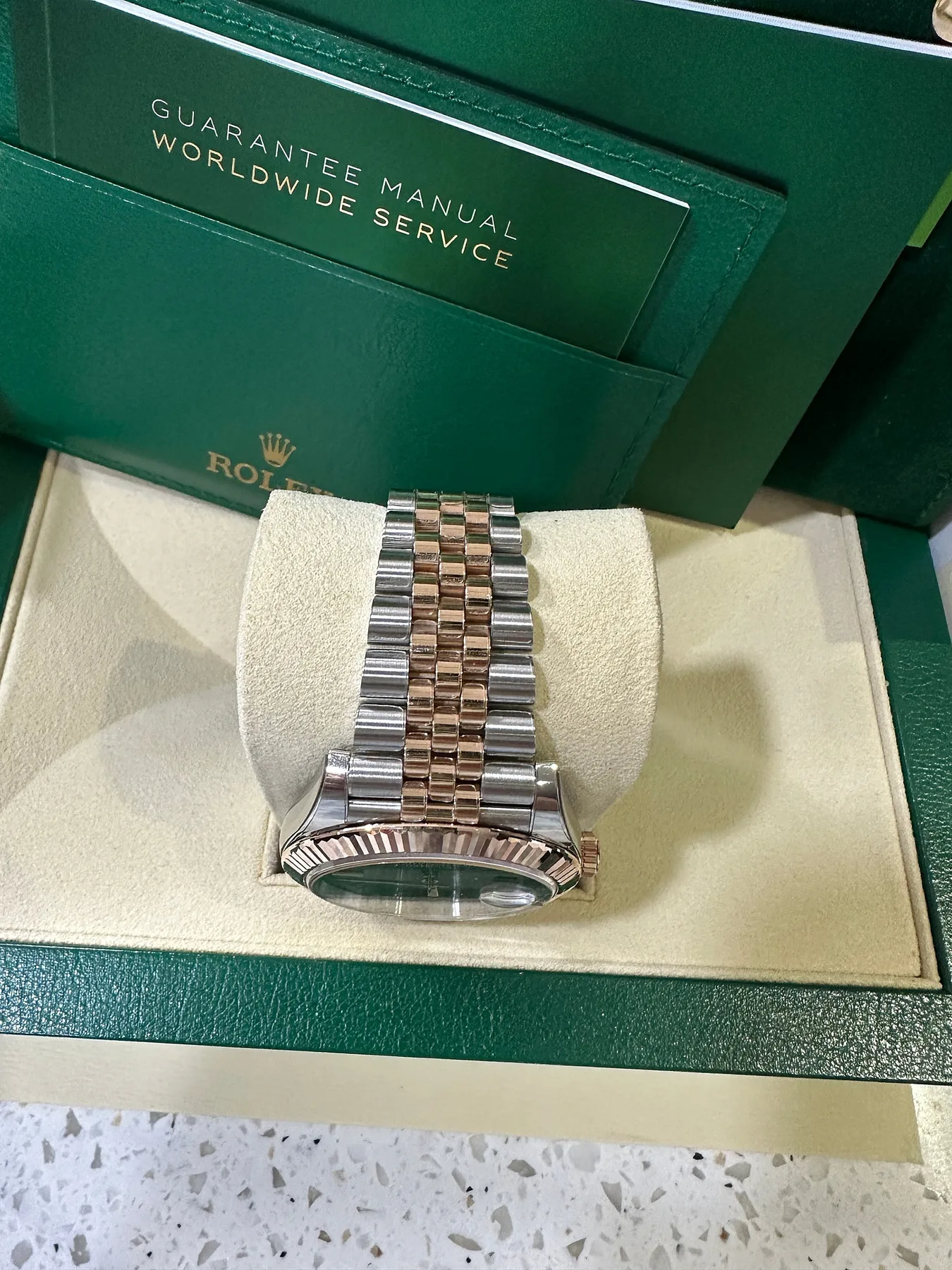 롤렉스 데이저스트 41mm 윔블던 로즈골드 콤비 2019 사진 4