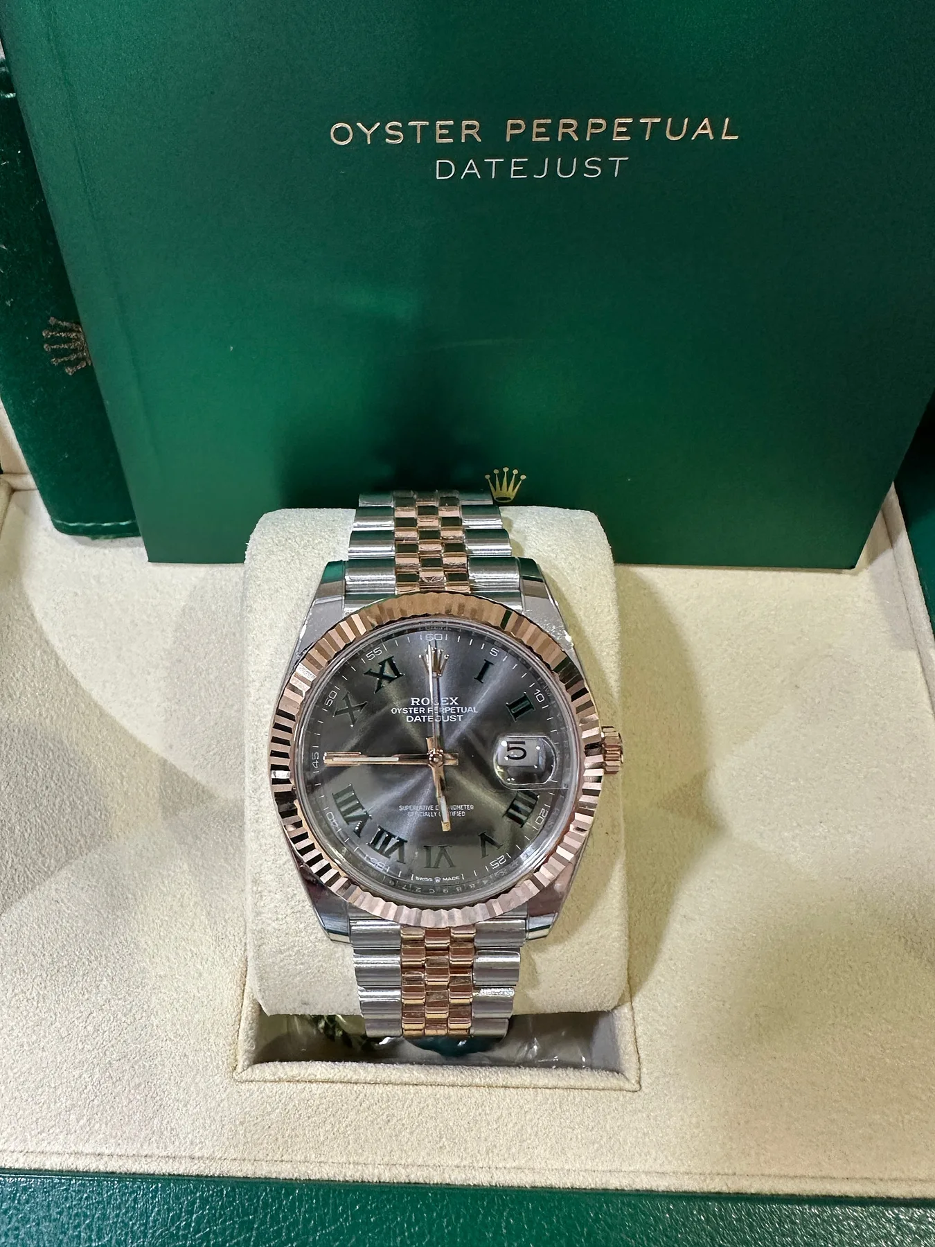 롤렉스 데이저스트 41mm 윔블던 로즈골드 콤비 2019 사진 6