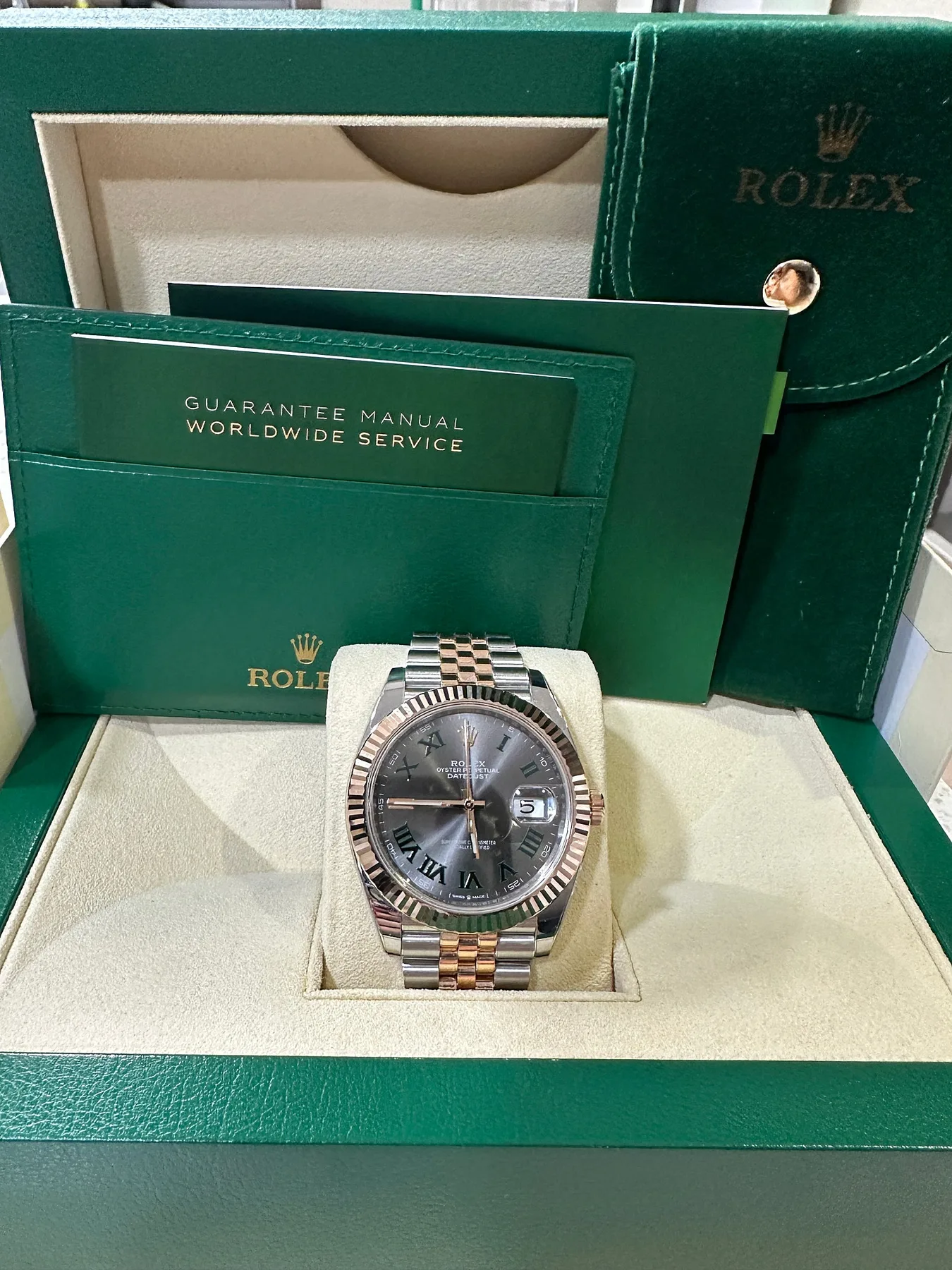 롤렉스 데이저스트 41mm 윔블던 로즈골드 콤비 2019 사진 8